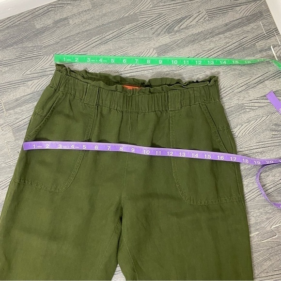 Cartonnier by Anthropologie Army Green Linen Blend Pants - Picture 6 of 12
